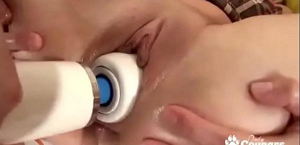  Teen Gets Nailed In The Ass Then Squeezes The Jizz Out Of Her Butthole